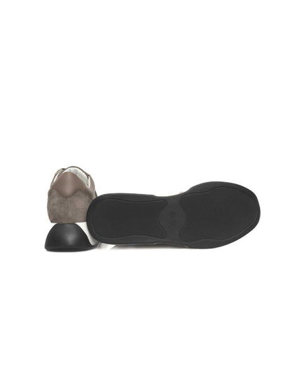 Cerruti 1881 Beige Cowhide Women Sneaker