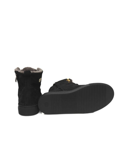 Cerruti 1881 Black Cowhide Women High Sneaker