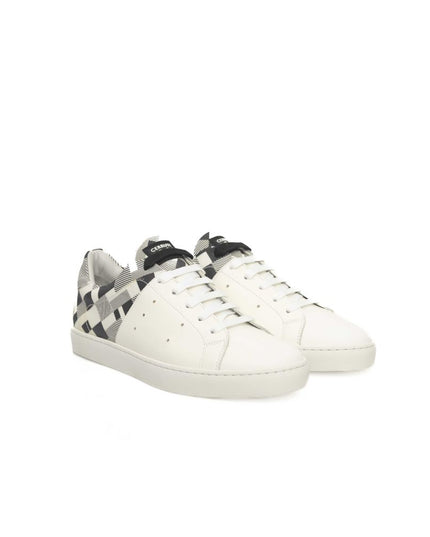 Cerruti 1881 White Calfskin Men Sneaker