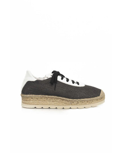 Cerruti 1881 Black Calfskin Men Sneaker