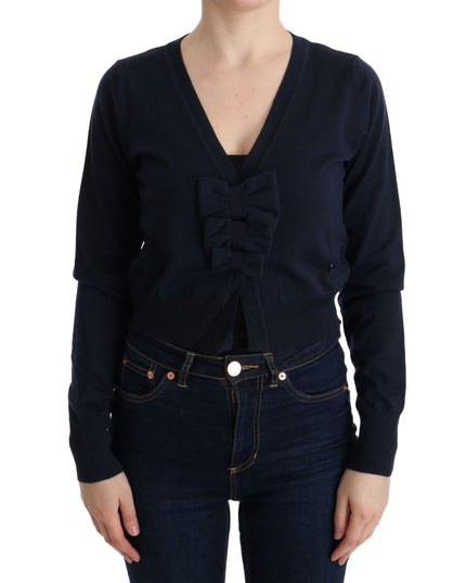 MARGHI LO' Blue Wool Blouse Sweater