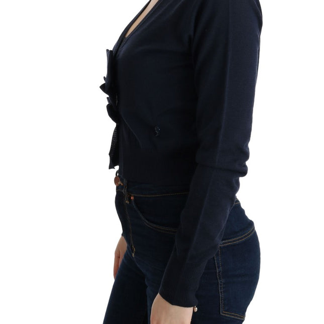 MARGHI LO' Blue Wool Blouse Sweater
