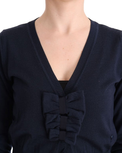 MARGHI LO' Blue Wool Blouse Sweater