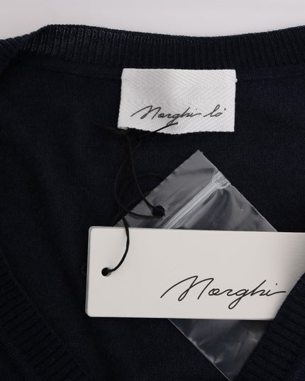 MARGHI LO' Blue Wool Blouse Sweater