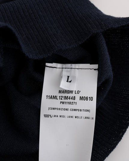 MARGHI LO' Blue Wool Blouse Sweater