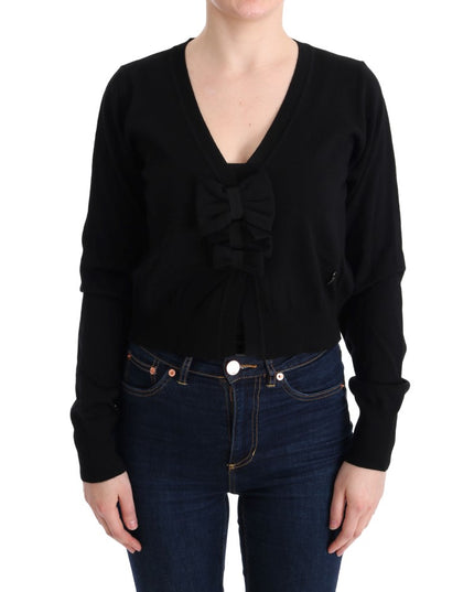 MARGHI LO' Black Wool Blouse Sweater