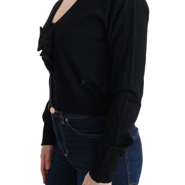 MARGHI LO' Black Wool Blouse Sweater