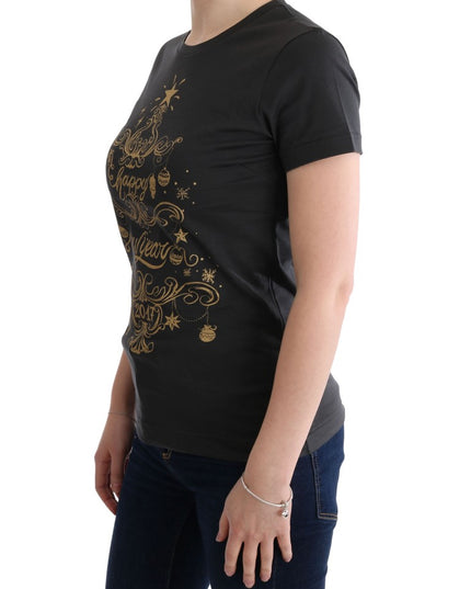 Dolce & Gabbana Gray Cotton 2017 Motive T-Shirt