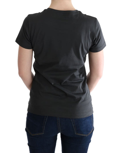 Dolce & Gabbana Gray Cotton 2017 Motive T-Shirt