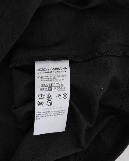 Dolce & Gabbana Gray Cotton 2017 Motive T-Shirt