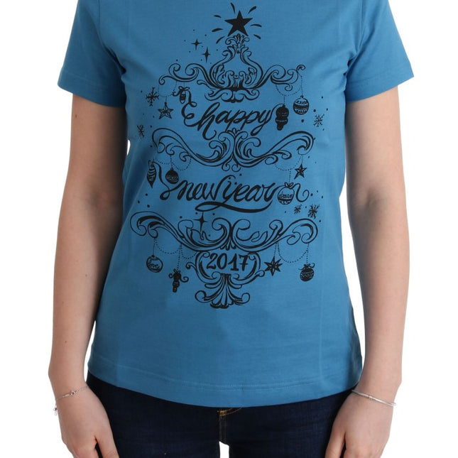 Dolce & Gabbana Blue Cotton 2017 Motive T-Shirt