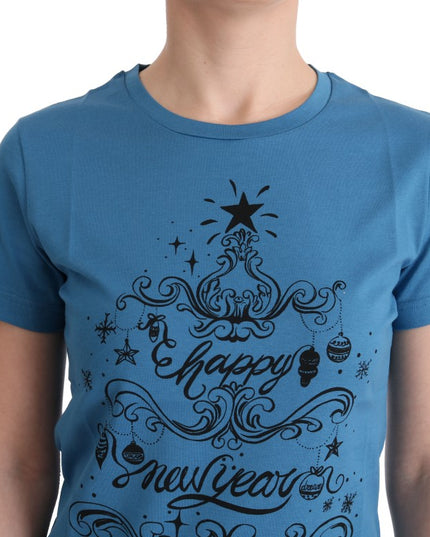 Dolce & Gabbana Blue Cotton 2017 Motive T-Shirt