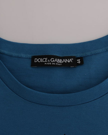 Dolce & Gabbana Blue Cotton 2017 Motive T-Shirt