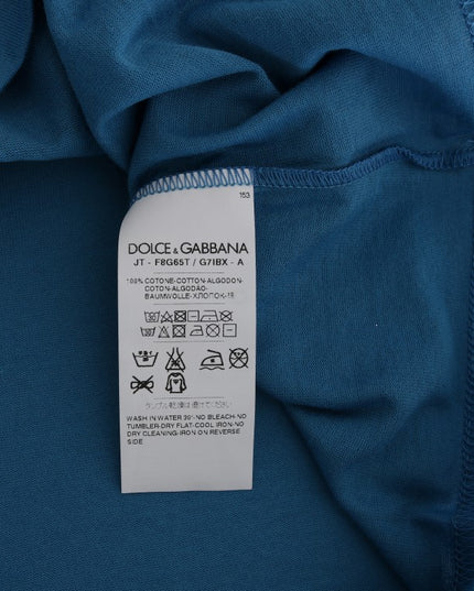 Dolce & Gabbana Blue Cotton 2017 Motive T-Shirt