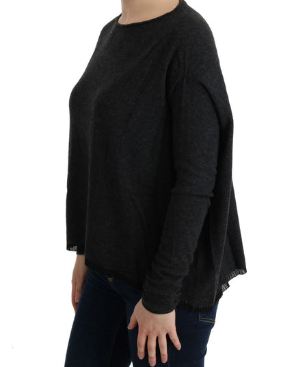 Costume National Gray Viscose Knitted Sweater