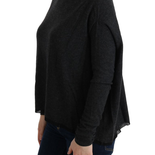 Costume National Gray Viscose Knitted Sweater