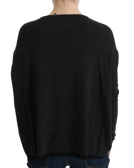 Costume National Gray Viscose Knitted Sweater