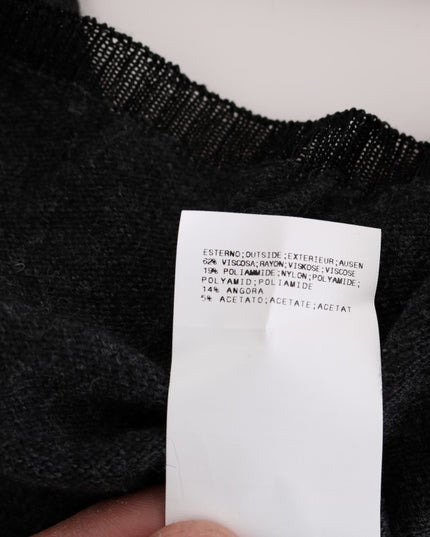 Costume National Gray Viscose Knitted Sweater
