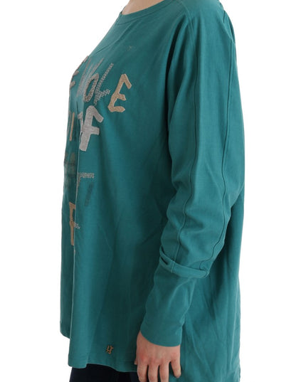 John Galliano Green Cotton Oversized Sweater