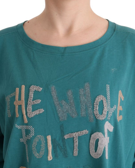 John Galliano Green Cotton Oversized Sweater