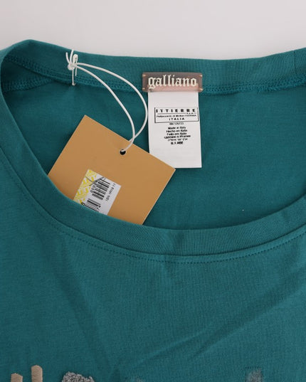 John Galliano Green Cotton Oversized Sweater