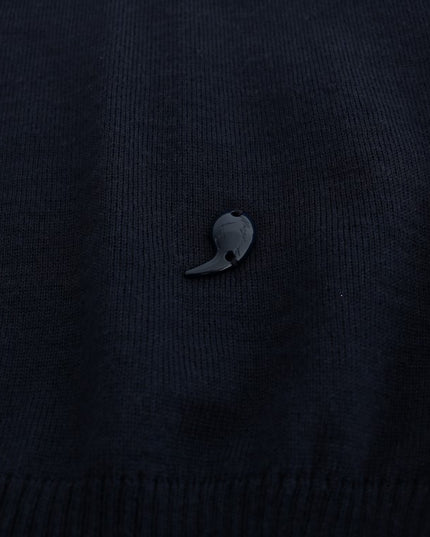 MARGHI LO' Blue Wool Long Sleeve Shift Dress