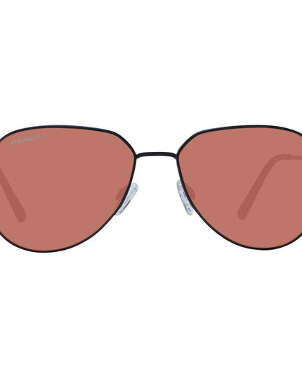Serengeti Black Metal Sunglasses
