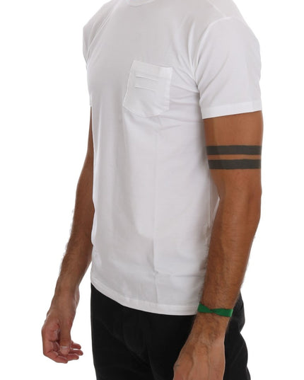 Daniele Alessandrini White Cotton Crewneck T-Shirt