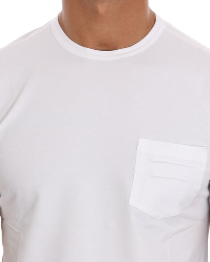Daniele Alessandrini White Cotton Crewneck T-Shirt