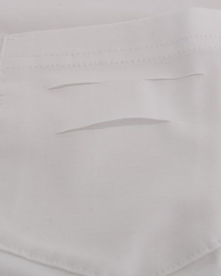 Daniele Alessandrini White Cotton Crewneck T-Shirt