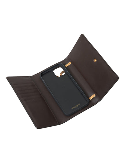 Dolce & Gabbana Brown Python Leather DG Girls Crossbody Phone Bag
