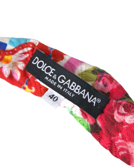 Dolce & Gabbana Multicolor Carretto Print Waist Belt