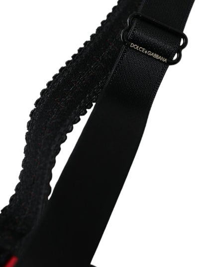 Dolce & Gabbana Bordeaux Silk Stretch Balconcino Bra Underwear