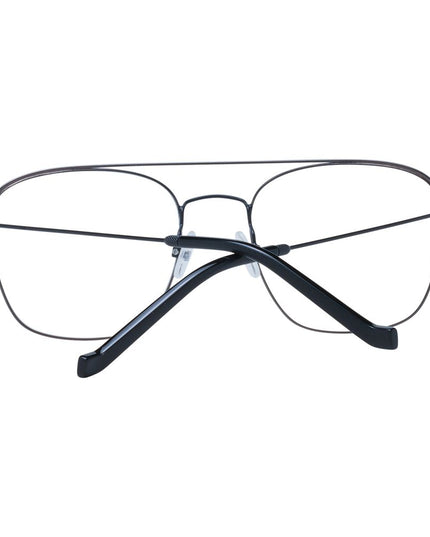 Hackett Black Stainless Steel Glasses (Frames)