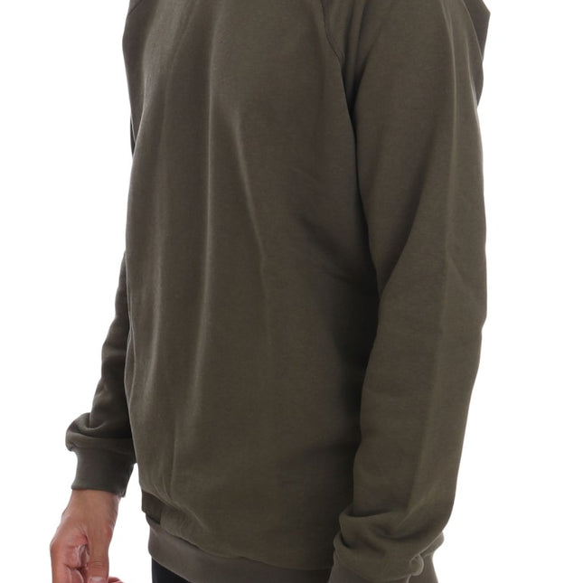 Daniele Alessandrini Green Crewneck Cotton Sweater