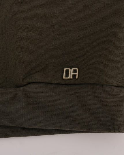 Daniele Alessandrini Green Crewneck Cotton Sweater