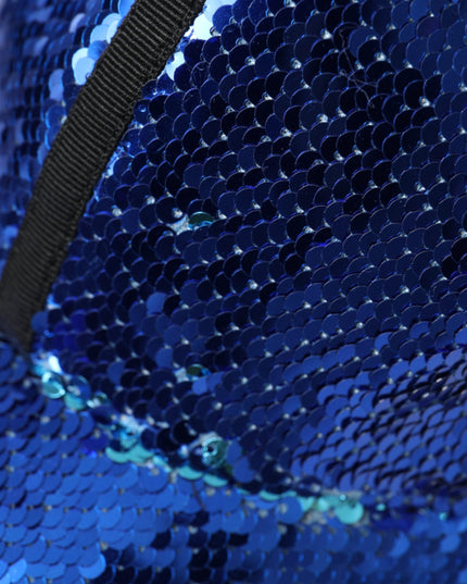 Dolce & Gabbana Royal Blue Sequin Baseball Hat Men