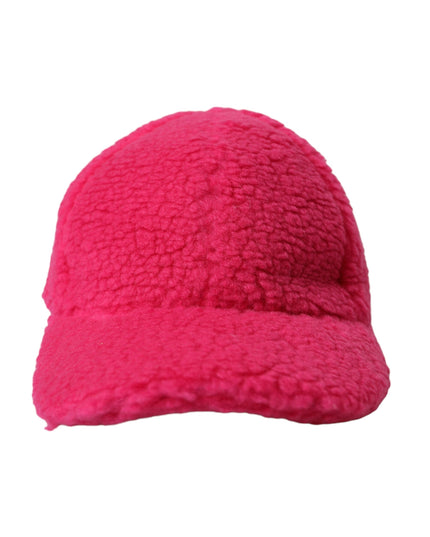 Dolce & Gabbana Pink Fleece Plush Baseball Hat Men