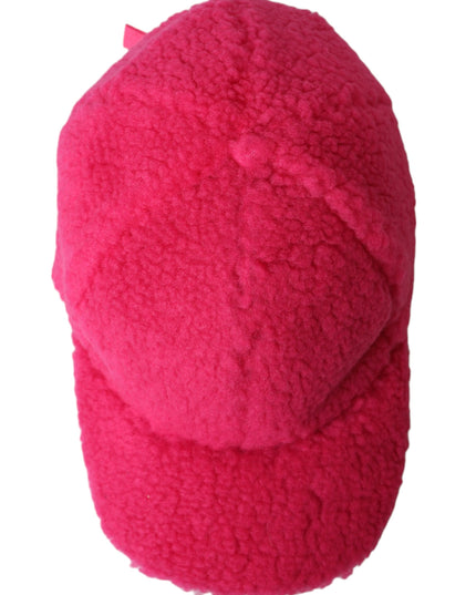 Dolce & Gabbana Pink Fleece Plush Baseball Hat Men