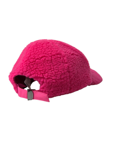 Dolce & Gabbana Pink Fleece Plush Baseball Hat Men