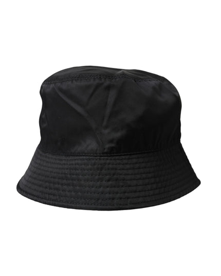 Dolce & Gabbana Black Wide Brim Cap Bucket Hat Men
