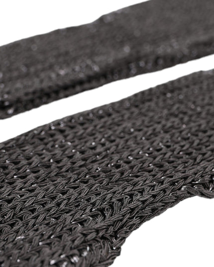 Dolce & Gabbana Gray Viscose Knitted Finger Less Gloves