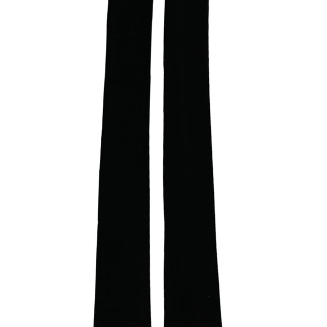 Dolce & Gabbana Black Nylon Finger Less Elbow Long Gloves