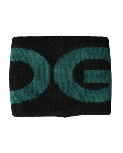 Dolce & Gabbana Black Green Wool Logo #DGMILLENNIALS Wristband