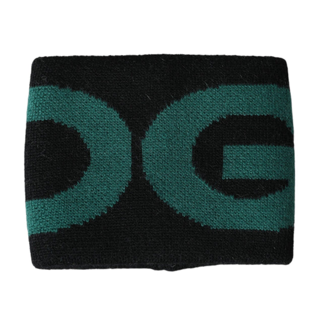 Dolce & Gabbana Black Green Wool Logo #DGMILLENNIALS Wristband