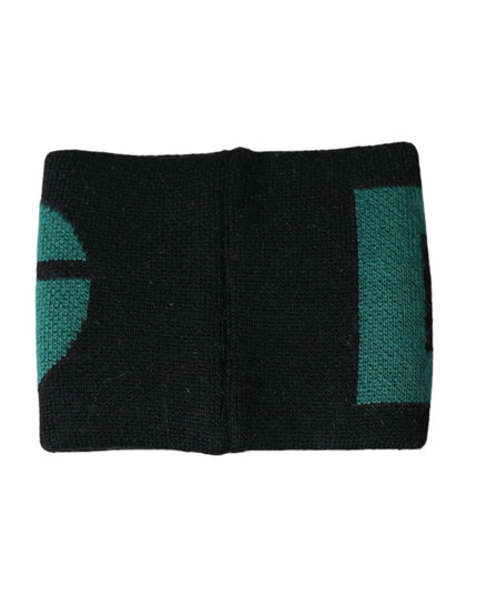 Dolce & Gabbana Black Green Wool Logo #DGMILLENNIALS Wristband