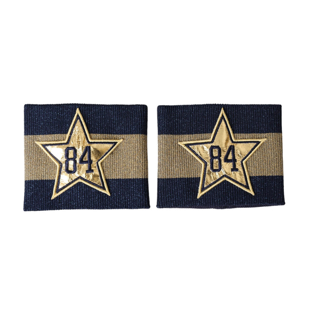 Dolce & Gabbana Black Gold Logo Star 84 Viscose Wristband