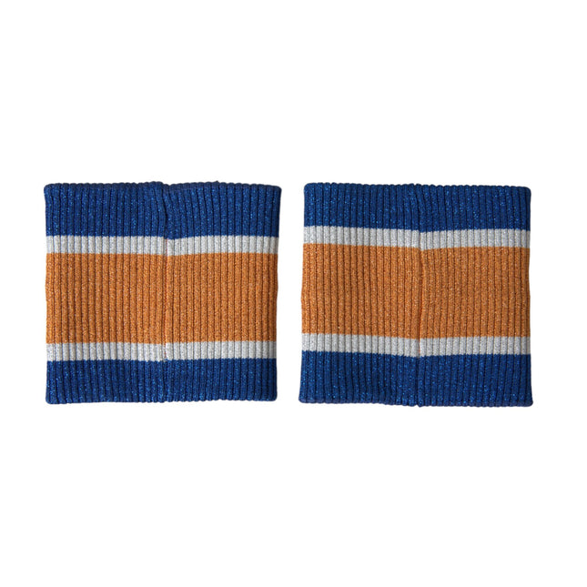 Dolce & Gabbana Multicolor Logo Sequin Viscose Wristband