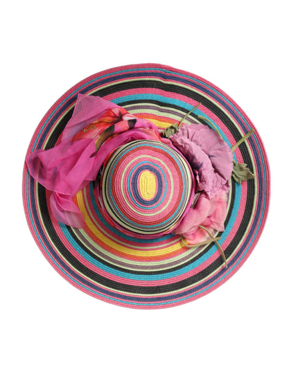 Dolce & Gabbana Multicolor Fantasy Wide Brim Floppy Hat