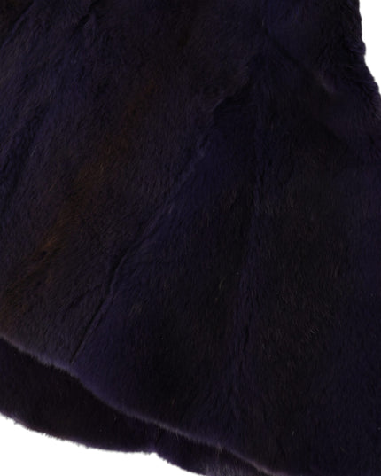 Dolce & Gabbana Black Weasel Fur Whole Head Wrap Hat